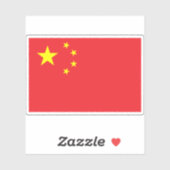 Sticker Drapeau de la République populaire de Chine (Feuille)