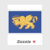 Sticker Drapeau de la République septinsulaire de Grèce (1 (Feuille)