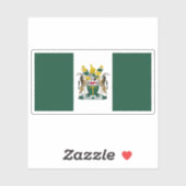 Sticker Drapeau de la Rhodésie (1968-1979), Zimbabwe (Feuille)