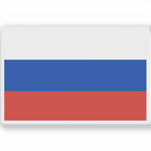 Sticker Drapeau de la Russie (Fédération de Russie) (Devant)