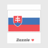 Sticker Drapeau de la Slovaquie (Feuille)