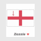 Sticker Drapeau de la ville de Londres, Angleterre (Feuille)