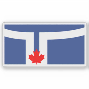 Sticker Drapeau de la ville de Toronto, Ontario, Canada