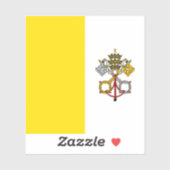 Sticker Drapeau de la ville du Vatican (Feuille)