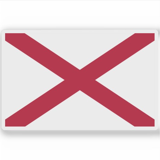 Sticker Drapeau de l'Alabama (Devant)