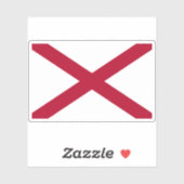 Sticker Drapeau de l'Alabama (Feuille)