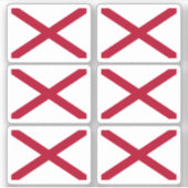 Sticker Drapeau de l'Alabama (Devant)