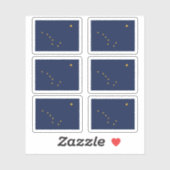 Sticker Drapeau de l'Alaska, drapeau de l'État américain (Feuille)