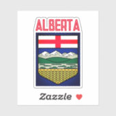 Sticker Drapeau de l'Alberta - CANADA (Feuille)