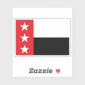 Sticker Drapeau de Laredo, Texas, États-Unis (Feuille)