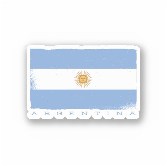 Sticker Drapeau de l'ARGENTINE (Devant)