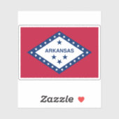 Sticker Drapeau de l'Arkansas (Feuille)