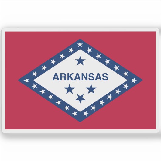 Sticker Drapeau de l'Arkansas (Devant)