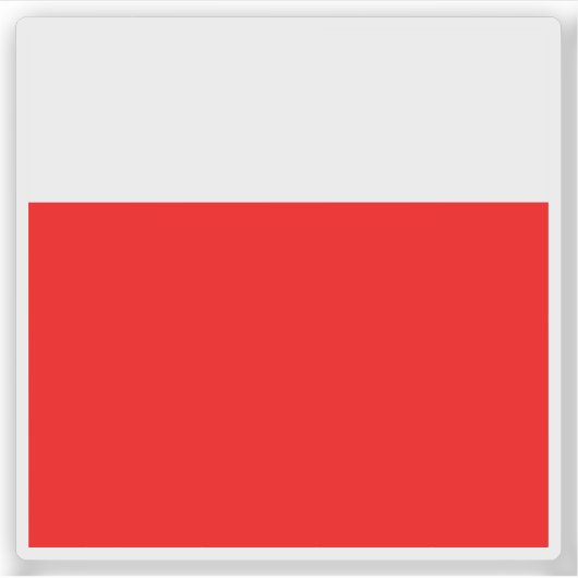 Sticker Drapeau de Lausanne, Suisse (Devant)