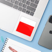 Sticker Drapeau de Lausanne, Suisse (Ordinateur portable avec iPhone)