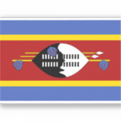 Sticker Drapeau de l'autocollant Eswatini (Recto)