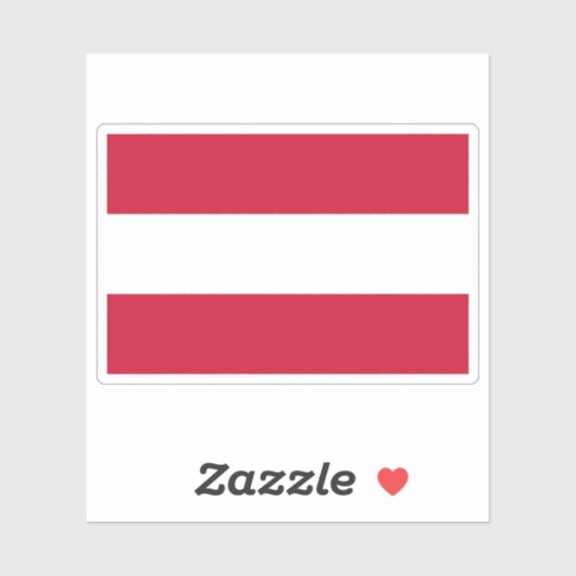 Sticker Drapeau de l'Autriche (Feuille)