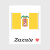 Sticker Drapeau de Lecce, Pouilles (Italie) (Feuille)