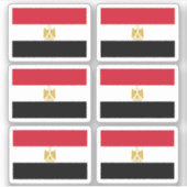 Sticker Drapeau de l'Egypte - une collection (Devant)