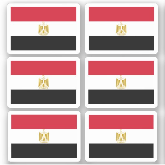 Sticker Drapeau de l'Egypte - une collection (Devant)