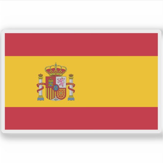 Sticker Drapeau de l'Espagne (Devant)