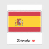 Sticker Drapeau de l'Espagne (Feuille)