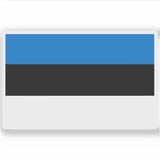 Sticker Drapeau de l'Estonie (Devant)