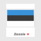 Sticker Drapeau de l'Estonie (Feuille)