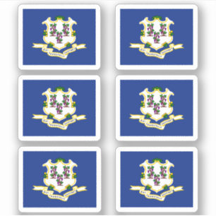 Sticker Drapeau de l'État américain du Connecticut