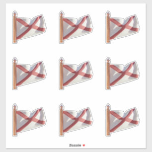 Sticker Drapeau de l'État d'Alabama