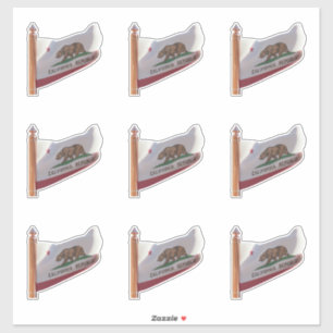 Sticker Drapeau de l'État de Californie