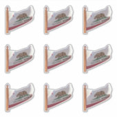 Sticker Drapeau de l'État de Californie (Devant)