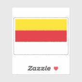 Sticker Drapeau de l'État de Carinthie, Autriche (Feuille)