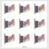 Sticker Drapeau de l'État de l'Iowa (Feuille)