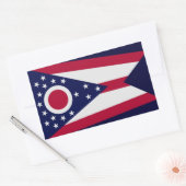 Sticker Drapeau de l'État de l'Ohio (Enveloppe)
