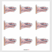 Sticker Drapeau de l'État d'Hawaï (Feuille)