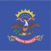 Sticker Drapeau de l'État du Dakota du Nord (Devant)