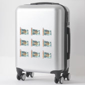 Sticker Drapeau de l'État du Delaware (Sur valise)