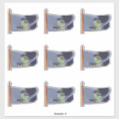 Sticker Drapeau de l'État du Kansas (Feuille)