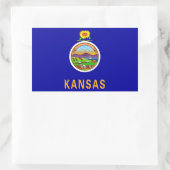 Sticker Drapeau de l'État du Kansas (Sac)