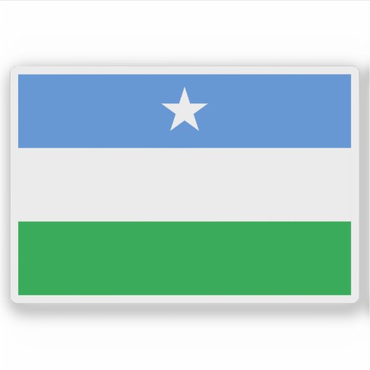 Sticker Drapeau de l'État du Puntland, Somalie (depuis 200 (Devant)