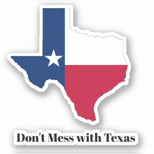 Sticker Drapeau de l'état du Texas (Devant)