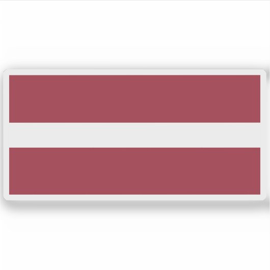 Sticker Drapeau de Lettonie (Devant)
