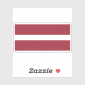 Sticker Drapeau de Lettonie (Feuille)