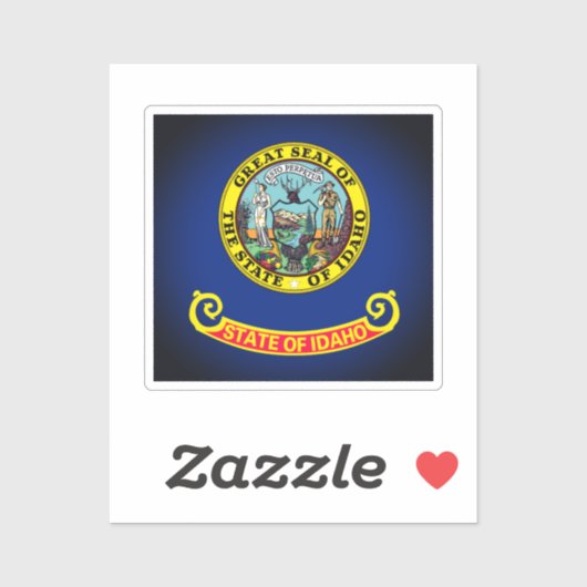 Sticker Drapeau de l'Idaho (Feuille)