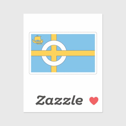 Sticker Drapeau de l'île de Skye, ÉCOSSE (Feuille)