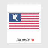 Sticker Drapeau de l'île des Swains, Samoa américaines, Ét (Feuille)