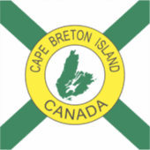 Sticker Drapeau de l'île du Cap-Breton (non officiel), Nou (Recto)
