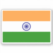 Sticker Drapeau de l'Inde (Recto)