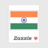 Sticker Drapeau de l'Inde découpé sur mesure (Feuille)